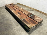 Angelim vermelho hardhouten plank gezaagd 400x20x4 cm (10x)