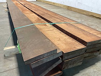 Angelim vermelho hardhouten plank gezaagd 450x19,5x3 cm (20x) - afbeelding 3 van  8