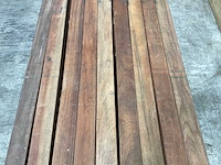 Angelim vermelho hardhouten regel - 350x9x4,5 cm (26x) - afbeelding 3 van  5