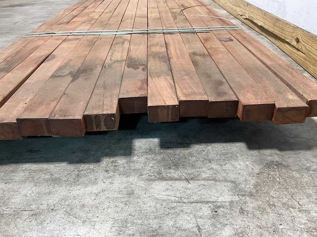 Angelim vermelho hardhouten regel - 500x6,8x4,5 cm (14x) - afbeelding 5 van  6