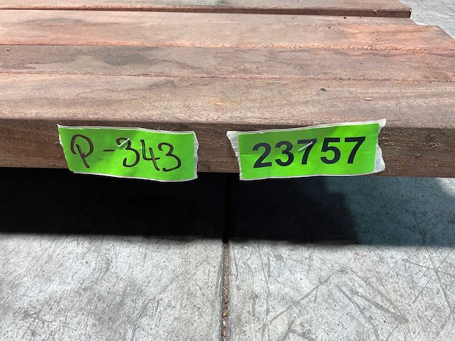 Angelim vermelho hardhouten regel - 500x6,8x4,5 cm (14x) - afbeelding 7 van  7