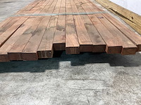 Angelim vermelho hardhouten regel - 500x6,8x4,5 cm (14x) - afbeelding 4 van  5