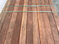 Angelim vermelho hardhouten regel vlak geschaafd - 300x9x4,5 cm (25x) - afbeelding 3 van  7