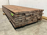 Angelim vermelho hardhouten regel vlak geschaafd - 300x9x4,5 cm (25x) - afbeelding 5 van  7