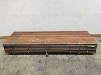 Angelim vermelho hardhouten regel vlak geschaafd - 300x9x4,5 cm (25x) - afbeelding 2 van  5