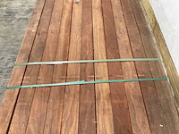 Angelim vermelho hardhouten regel vlak geschaafd - 300x9x4,5 cm (25x) - afbeelding 1 van  2