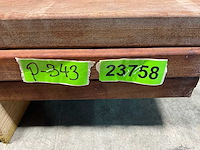 Angelim vermelho hardhouten regel vlak geschaafd - 350x9x4,5 cm (21x) - afbeelding 7 van  7