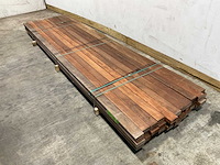 Angelim vermelho hardhouten regel vlak geschaafd - 350x9x4,5 cm (32x) - afbeelding 1 van  6