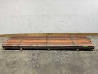 Angelim vermelho hardhouten regel vlak geschaafd - 350x9x4,5 cm (32x) - afbeelding 2 van  6