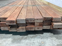 Angelim vermelho hardhouten regel vlak geschaafd - 350x9x4,5 cm (32x) - afbeelding 5 van  6