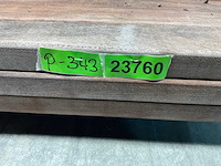 Angelim vermelho hardhouten regel vlak geschaafd - 350x9x4,5 cm (32x) - afbeelding 6 van  6