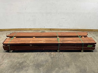 Angelim vermelho paal gepunt en geschaafd 350x6,8x6,8 cm (30x) - afbeelding 6 van  11