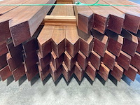 Angelim vermelho paal gepunt en geschaafd 350x6,8x6,8 cm (30x) - afbeelding 8 van  11