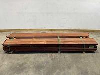 Angelim vermelho paal gepunt en geschaafd 350x6,8x6,8 cm (30x) - afbeelding 6 van  11