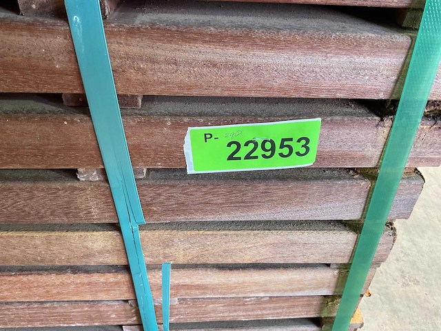 Angelim vermelho regel geschaafd 245x7x4,5 cm (50x) - afbeelding 6 van  7