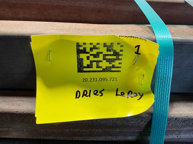 Angelim vermelho regel geschaafd 245x7x4,5 cm (50x) - afbeelding 1 van  1