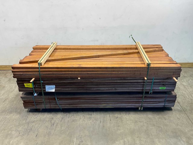 Angelim vermelho regel geschaafd 250x9x4,5 cm (25x) - afbeelding 2 van  7