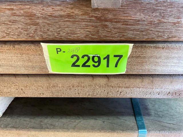 Angelim vermelho regel geschaafd 250x9x4,5 cm (25x) - afbeelding 4 van  4