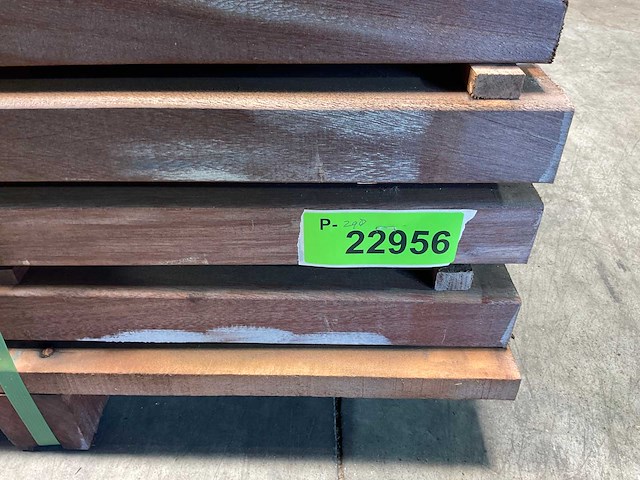 Angelim vermelho regel geschaafd 450x9x4,5 cm (20x) - afbeelding 6 van  6