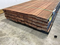 Angelim vermelho regel geschaafd 450x9x4,5 cm (20x) - afbeelding 3 van  6