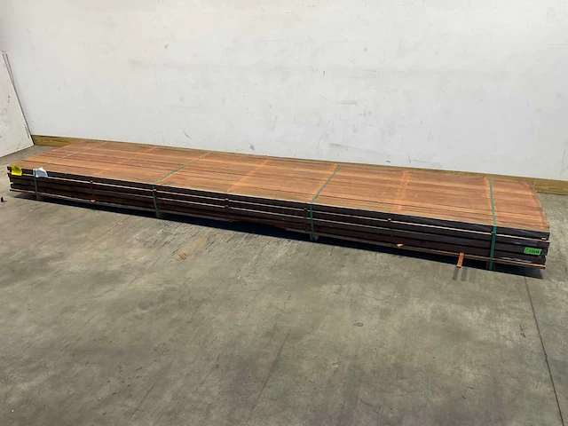 Angelim vermelho regel geschaafd 450x9x4,5 cm (20x) - afbeelding 1 van  6