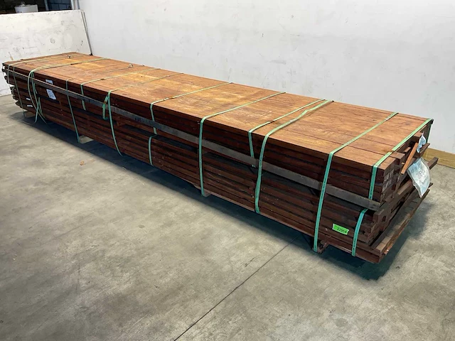 Angelim vermelho regel geschaafd 500x9x4,5 cm (20x) - afbeelding 1 van  6