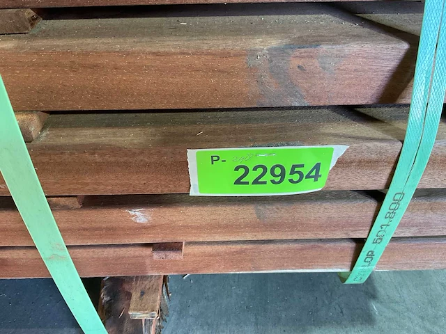 Angelim vermelho regel geschaafd 500x9x4,5 cm (20x) - afbeelding 6 van  6