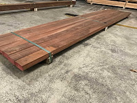 Angelim vermelho regels geschaafd 45x90 mm (7x) - afbeelding 3 van  6