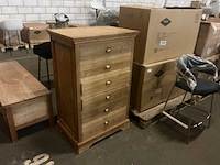 Angelique teak ladenkast 76,5x 53,5cm - afbeelding 1 van  3