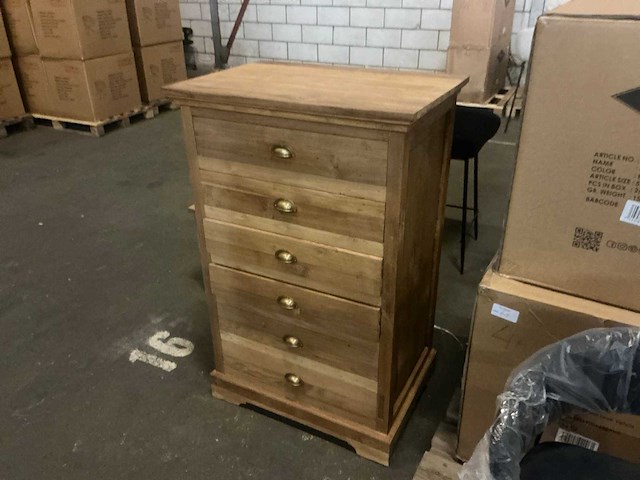 Angelique teak ladenkast 76,5x 53,5cm - afbeelding 3 van  3