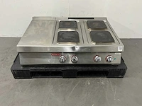Angelo po - 1gope2-zrr03 - 4-pits elektrisch fornuis met neutrale unit - afbeelding 2 van  5