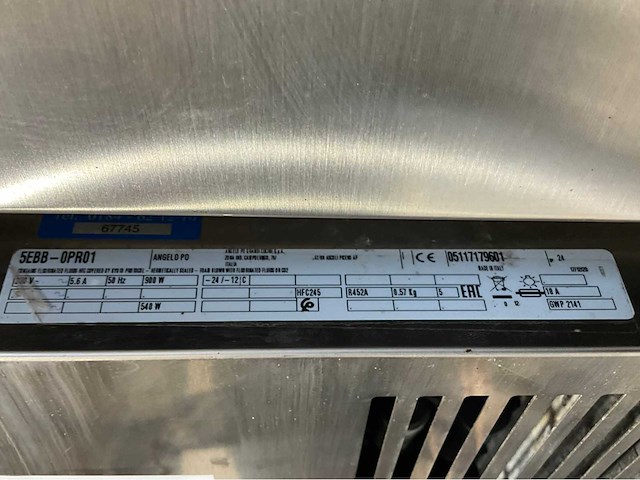 Angelo po 5ebb opro1 koelwerkbank - afbeelding 7 van  7