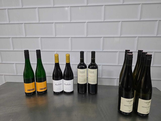 Anguili / freude, etc. wijn fles (12x) - afbeelding 1 van  5