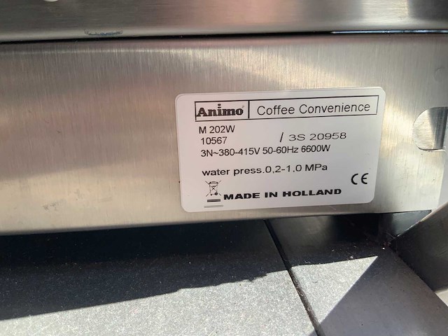 Animo coffee convenience koffiezetapparaat - rvs onderstel - afbeelding 2 van  2