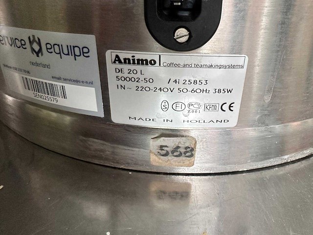 Animo fc gl 2x20l. koffie counter - afbeelding 9 van  9