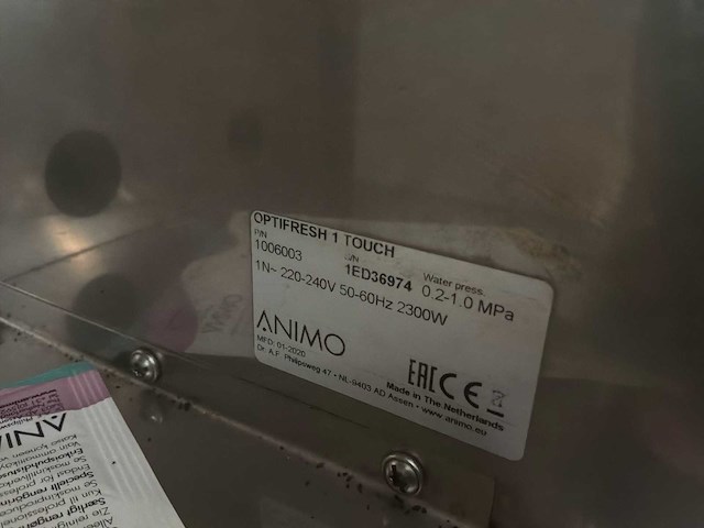 Animo optifresh koffiemachine - afbeelding 4 van  4