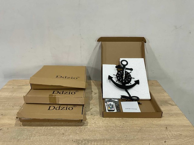 Anker - wandklok (4x) - afbeelding 5 van  6