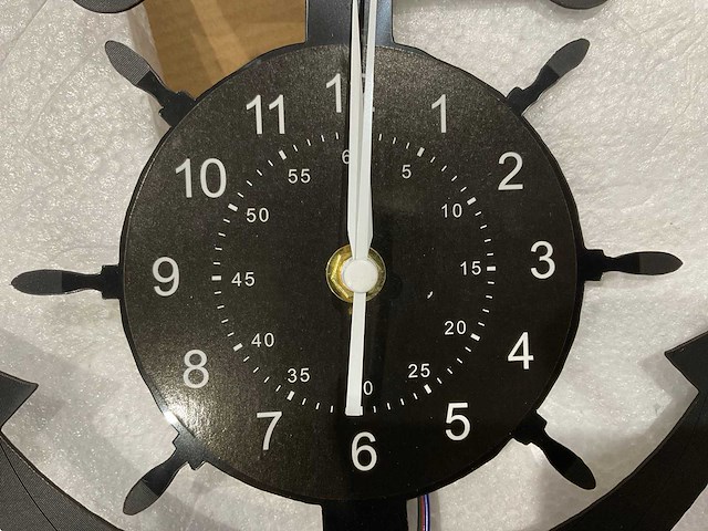 Anker - wandklok (4x) - afbeelding 4 van  6