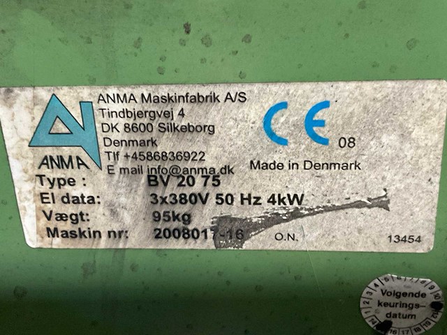 Anma bv2075 bandschuurmachine - afbeelding 8 van  8