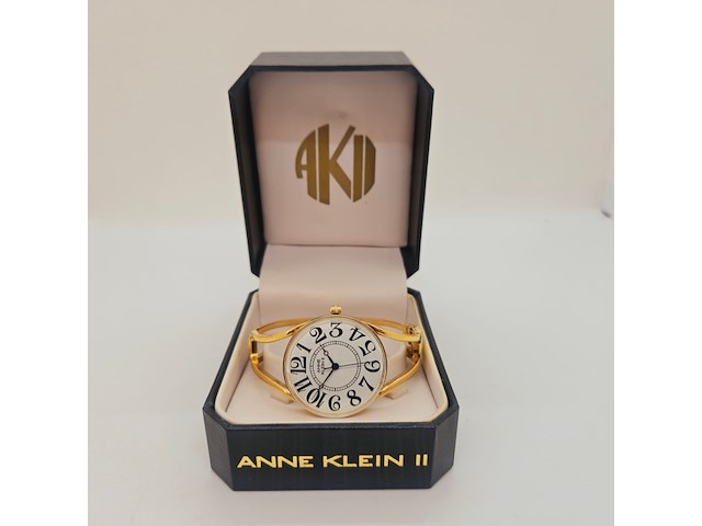 Anne klein ii goudkleurig dameshorloge - inclusief doos - afbeelding 5 van  9