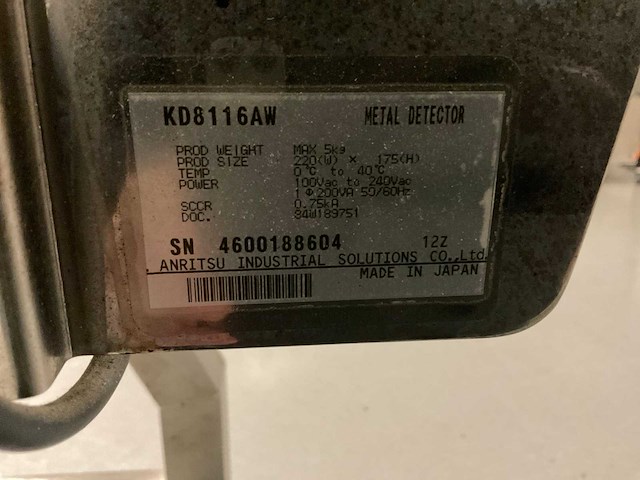 Anritsu kd8116aw metaaldetector, rvs - afbeelding 5 van  5