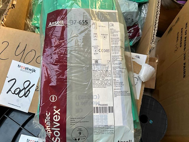 Ansell - alphatec solvex - 37-655 - werkhandschoen (288x) - afbeelding 1 van  3