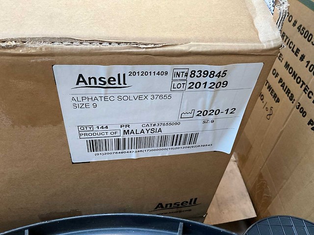 Ansell - alphatec solvex - 37-655 - werkhandschoen (288x) - afbeelding 3 van  3