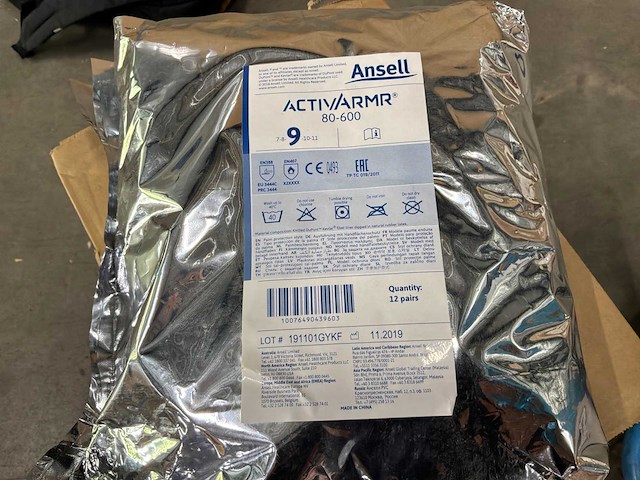 Ansell activarmr 80-600 half-gedompeld, snijbestendig, kevlar rubberen handschoen (72x) - afbeelding 5 van  6