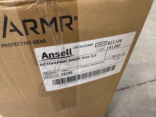 Ansell activarmr 80-600 half-gedompeld, snijbestendig, kevlar rubberen handschoen (72x) - afbeelding 6 van  6