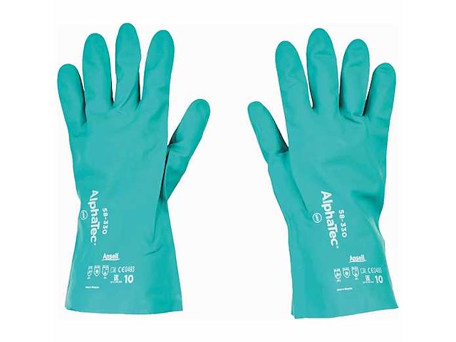 Ansell alphatec 58-330 chemische werkhandschoenen (144x) - afbeelding 1 van  4