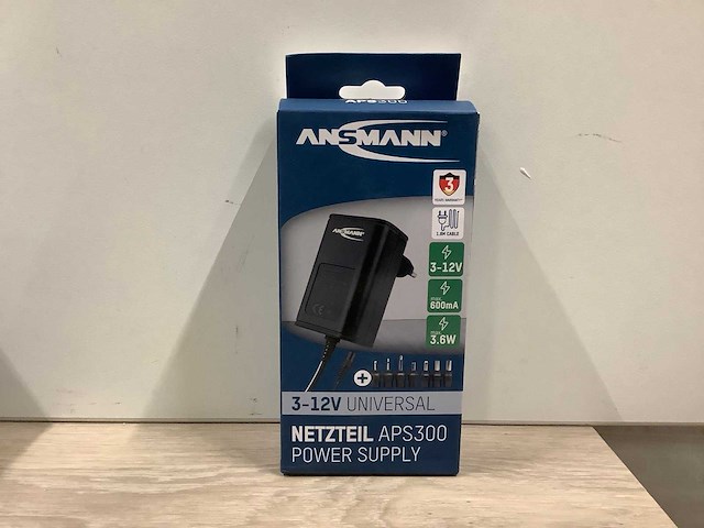 Ansmann aps300 instelbare stekkernetvoeding (38x) - afbeelding 2 van  3