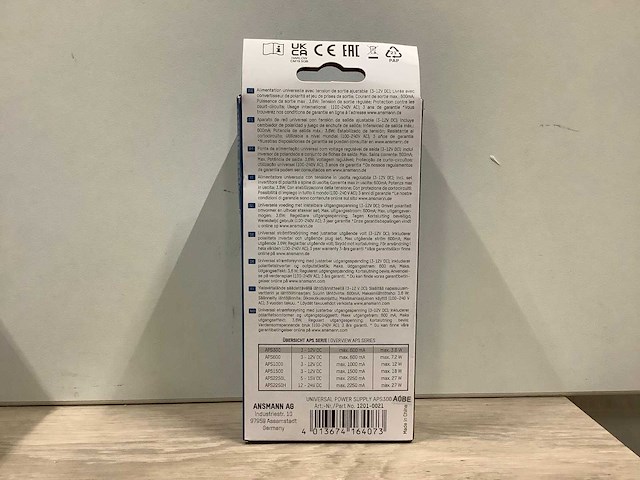 Ansmann aps300 instelbare stekkernetvoeding (38x) - afbeelding 3 van  3