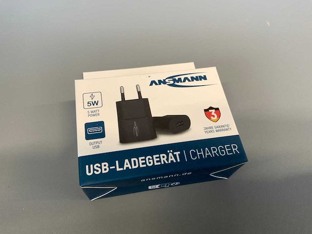 Ansmann usb-charger (25x) - afbeelding 1 van  3