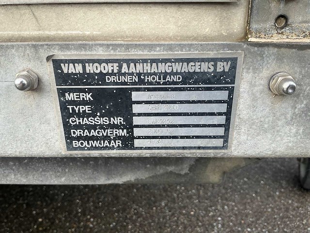 Anssems - 1992 - a-s 2000 - aanhangwagen (wj-17-dk) - afbeelding 6 van  6